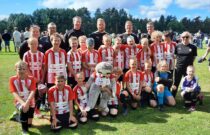 Pohjois-Savolainen jalkapallojoukkue LaPa-95/P12 Kokkola Cupissa viime kesänä.